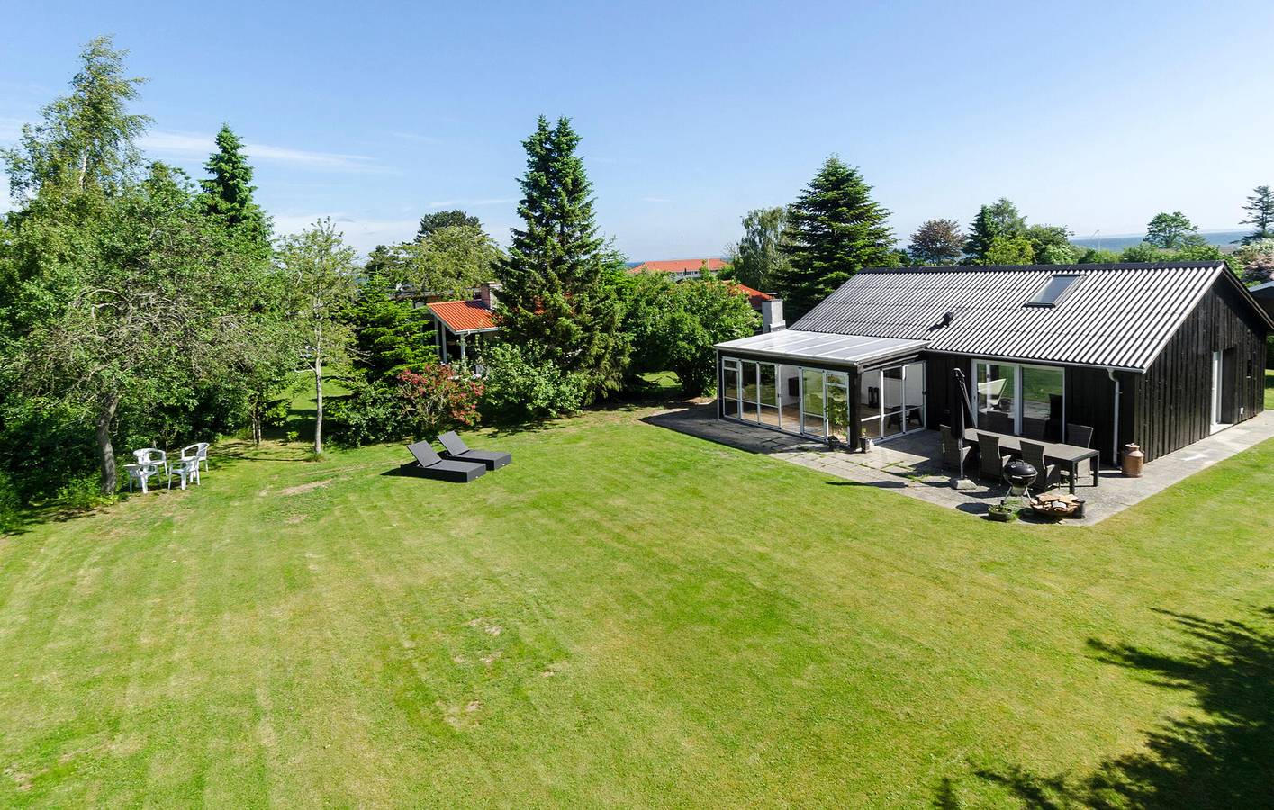 Ferienhaus für 4 Personen mit Terrasse in Norsminde, Odder und Umgebung