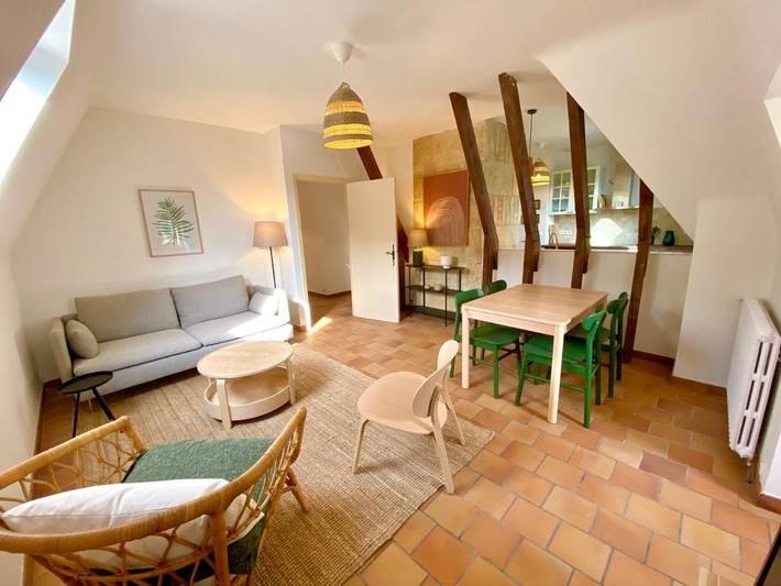 Appartement de vacances pour 4 personnes, avec jardin et vue
