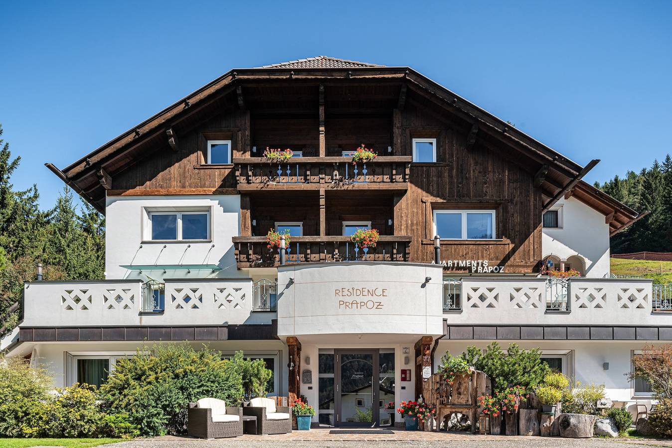 Appartement entier, Appartement 'Prapoz Typ D' avec vue montagne, jardin commun et Wi-Fi in St. Ulrich in Gröden, Dolomiti Superski