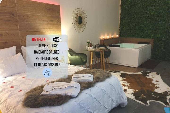 Chambre d’hôte pour 2 personnes, avec Jacuzzi