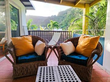 Gîte pour 6 personnes, avec balcon et vue dans Plage De Manapany Saint Joseph