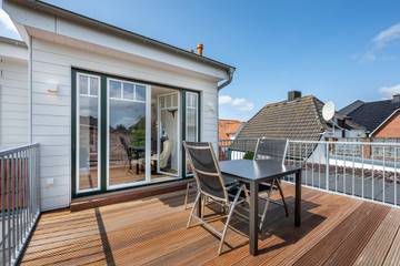 Ferienwohnung 'Nordseeperle' mit Dachterasse und Wi-Fi