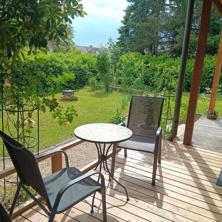 Ferienwohnung für 2 Personen, mit Balkon und Terrasse sowie Garten in Öhningen