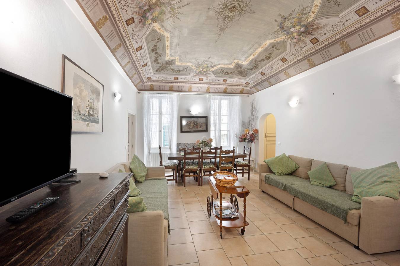 Geheel appartement, Vakantie Appartement 'Domus Napoleone Bonaparte' met A/C & Wi-Fi in San Remo, Sanremo Gemeente