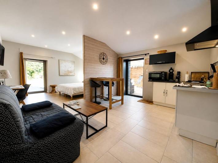 Maison de vacances pour 2 personnes, avec Jacuzzi ainsi que Terrasse et Jardin à Surzur