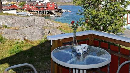 Ferienhaus für 3 Personen, mit Ausblick und Terrasse auf den Lofoten
