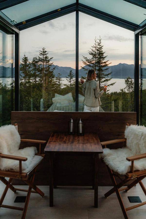 Lodge für 2 Personen, mit Whirlpool und Terrasse sowie Sauna und Ausblick in Troms - 3