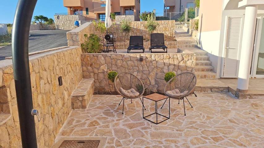 Ferienwohnung für 4 Personen, mit Ausblick und Balkon