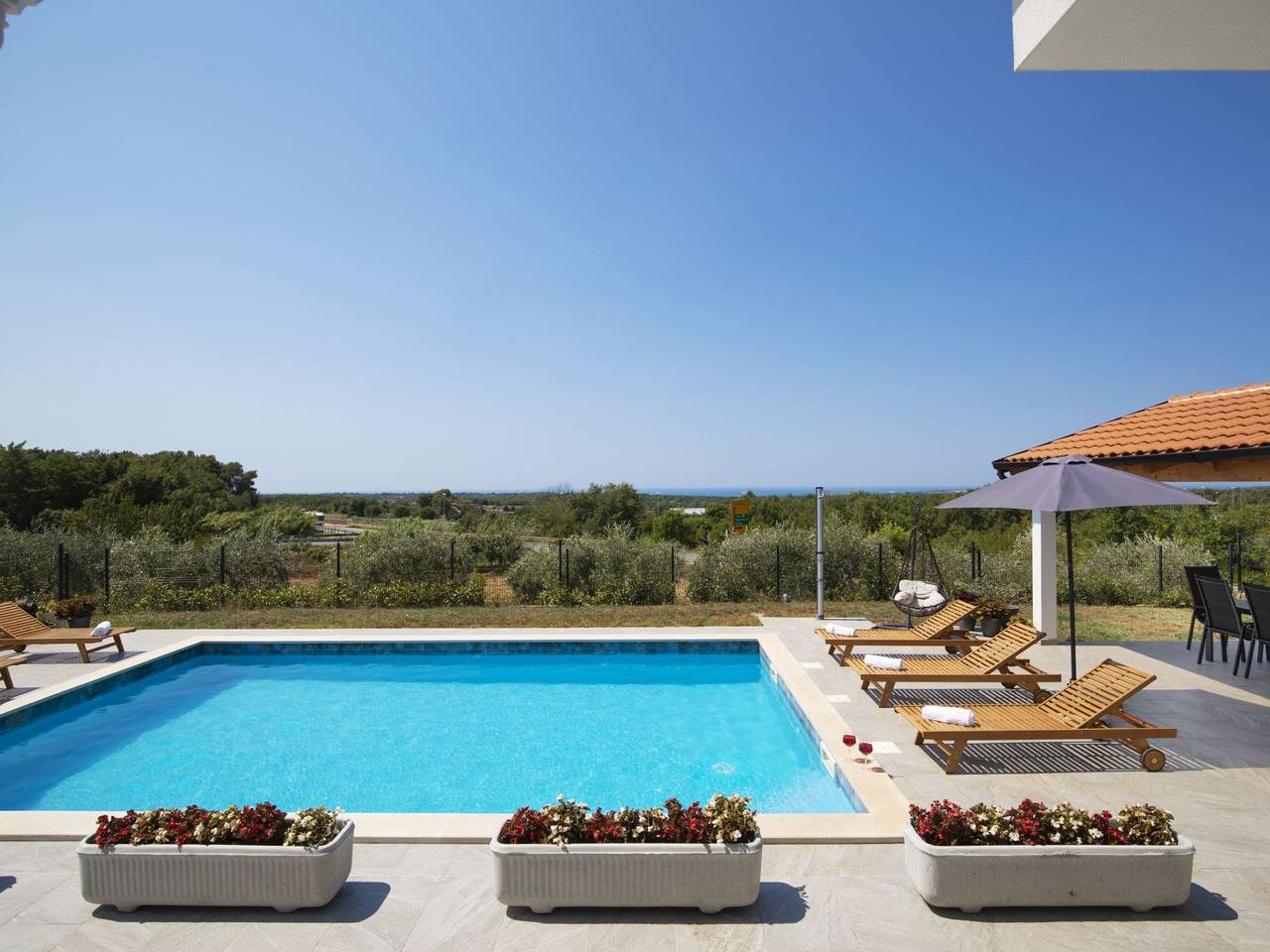 Villa Euphoria mit Pool, Sauna und Whirlpool in Visnjan, Općina Višnjan
