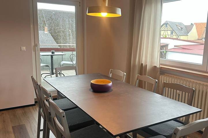 Ferienwohnung für 9 Personen, mit Balkon und Garten in Friesenheim