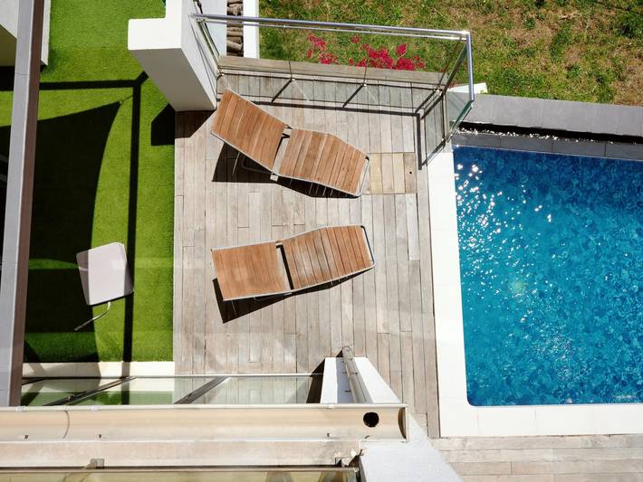 Villa moderne avec piscine à débordement et vue mer in Mas Ambros, Calonge
