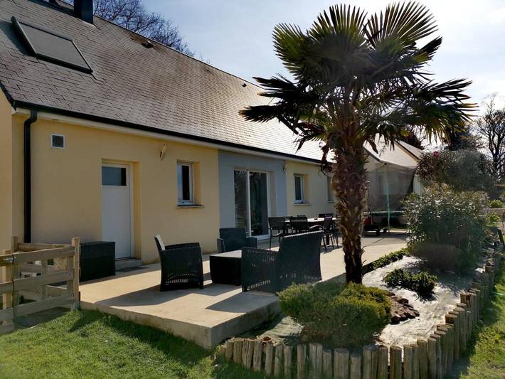 Appartement de vacances pour 2 personnes, avec Terrasse ainsi que Jardin et Vue