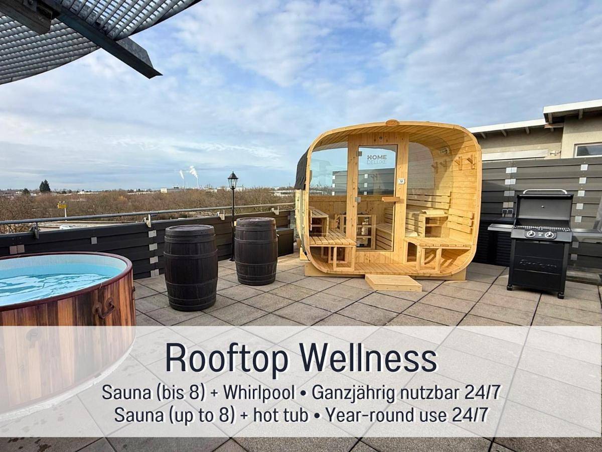 Cały apartament, Panorama Penthouse mit Dachterrasse - Sauna & Whirlpool in Karlsruhe, Równina Renu