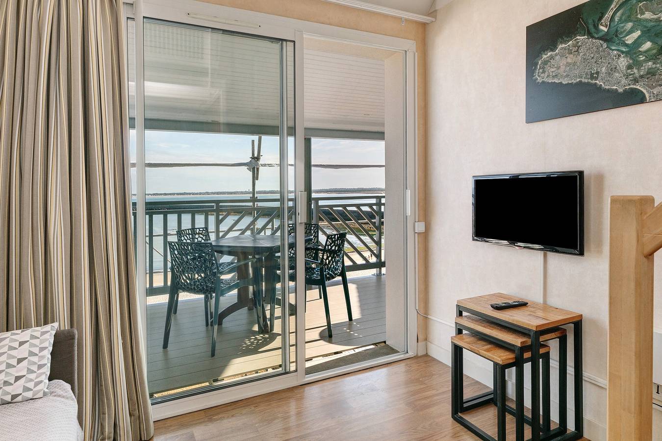 Appartement entier, Appartement belle vue sur mer, piscine partagée et balcon privé in Le Croisic, Côte d'Amour