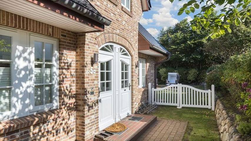 Ferienhaus mit Meerblick für 6 Personen, mit Terrasse und Garten