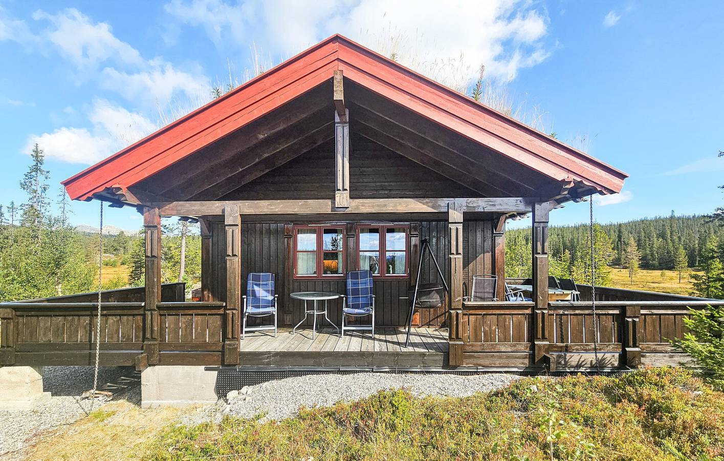 Ferienhaus für 11 Personen mit Ausblick in Hjartdal