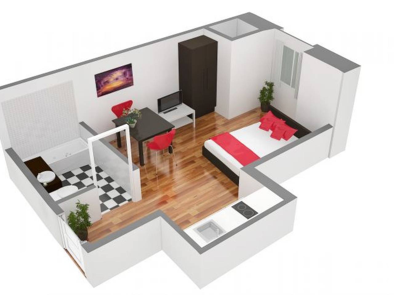 Apartamento entero, Apartamento de vacaciones para 2 personas in Lucerna (ciudad), Lago de los Cuatro Cantones