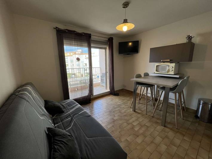 Studio pour 4 personnes, avec Balcon et Terrasse