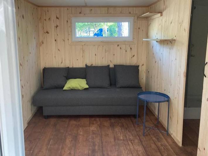 Le Petit Liou - Camping Sites et Paysages - Mobilheim 4 personen - Mobilodge Komfort Premium mit Sanitäranlagen in Embrun, Nationalpark Écrins