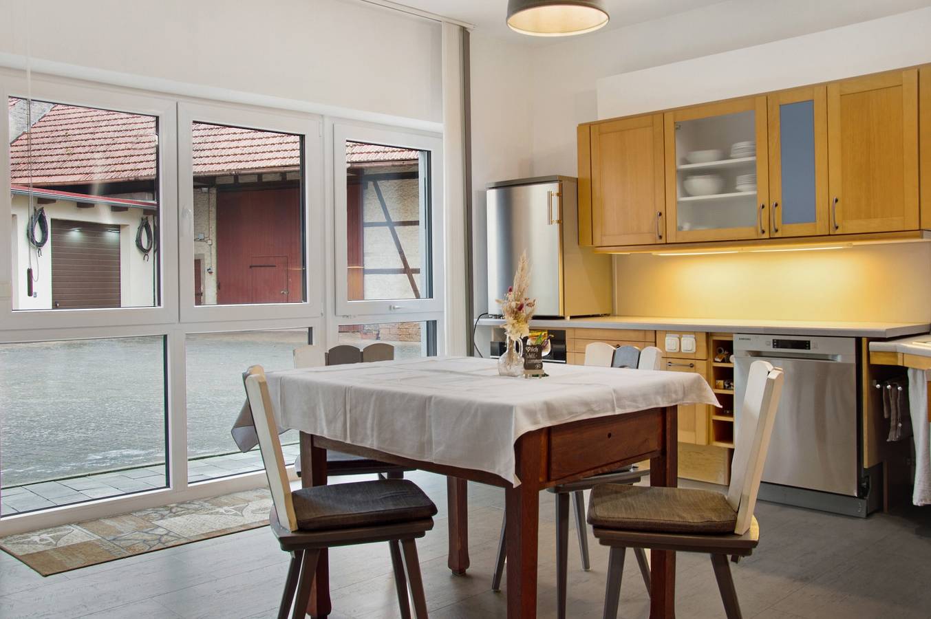 Entire apartment, Apartment 'Maiglöckchen' with Private Terrace, Shared Garden and Wi-Fi in Wittighausen, Tauber Valley