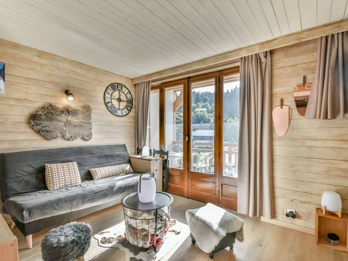 Gîte pour 4 personnes, avec Balcon dans Patinoire des Gets