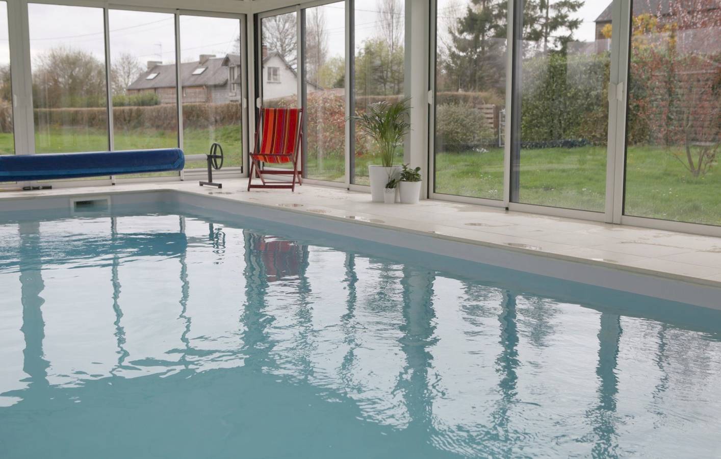 Gîte écolo, piscine chauffée toute l'année in Sainte-Marguerite-d'Elle, Région de Bayeux