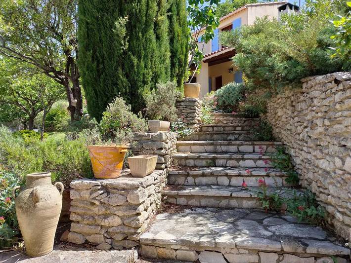 Maison de vacances pour 8 personnes, avec piscine ainsi que terrasse et vue, animaux acceptés