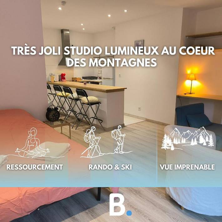 Gîte pour 2 personnes, avec balcon et vue à Saint-Clément-sur-Durance