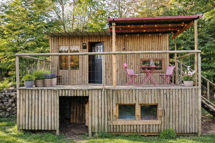 Chalet pour 2 personnes, avec terrasse dans Eure-et-Loir