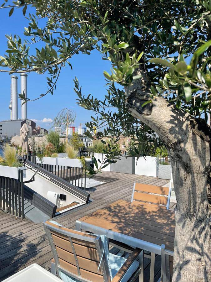 Loft voor 4 personen, met uitzicht en terras in Berlijn