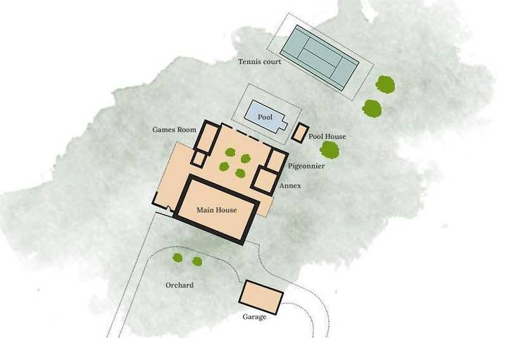 Location de vacances pour 12 personnes, avec piscine ainsi que jardin et terrasse à La Sauvetat - 2