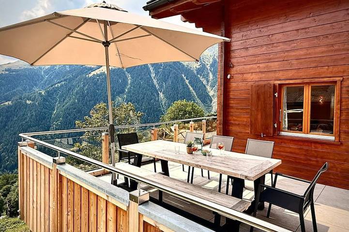Chalet für 6 Personen, mit Garten in Bellwald