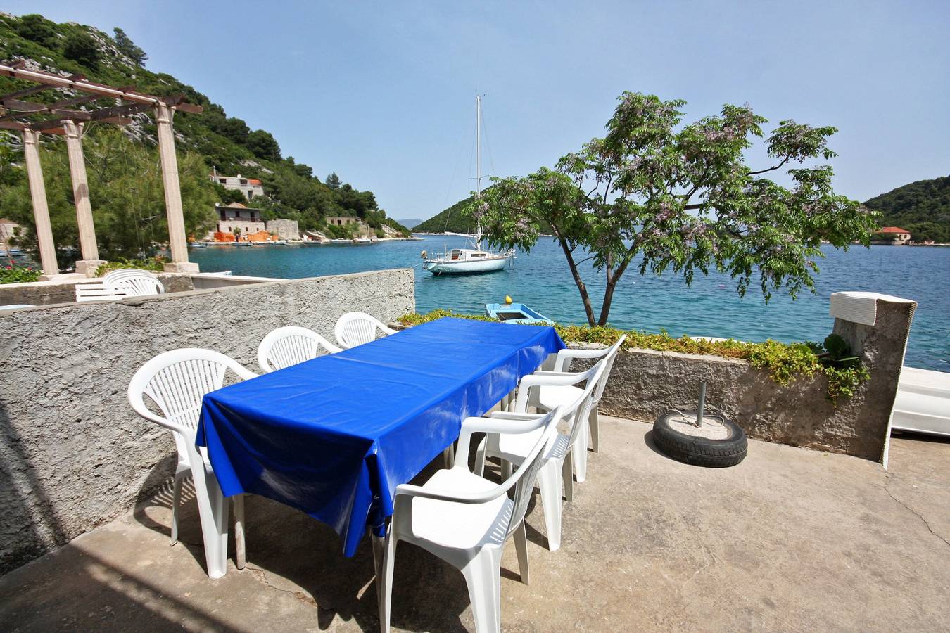 Casa de cuatro habitaciones en la playa Prozurska Luka, Mljet in Mljet