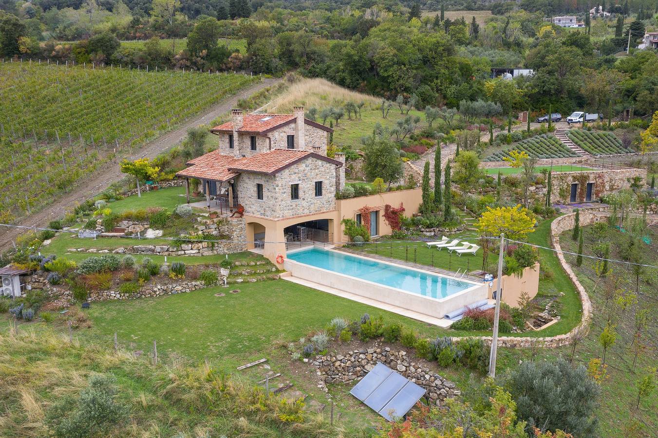 Villa 'Le Sughere' with Sea View, Pool, Terrace and Wi-Fi in Riparbella, Etruscan Coast