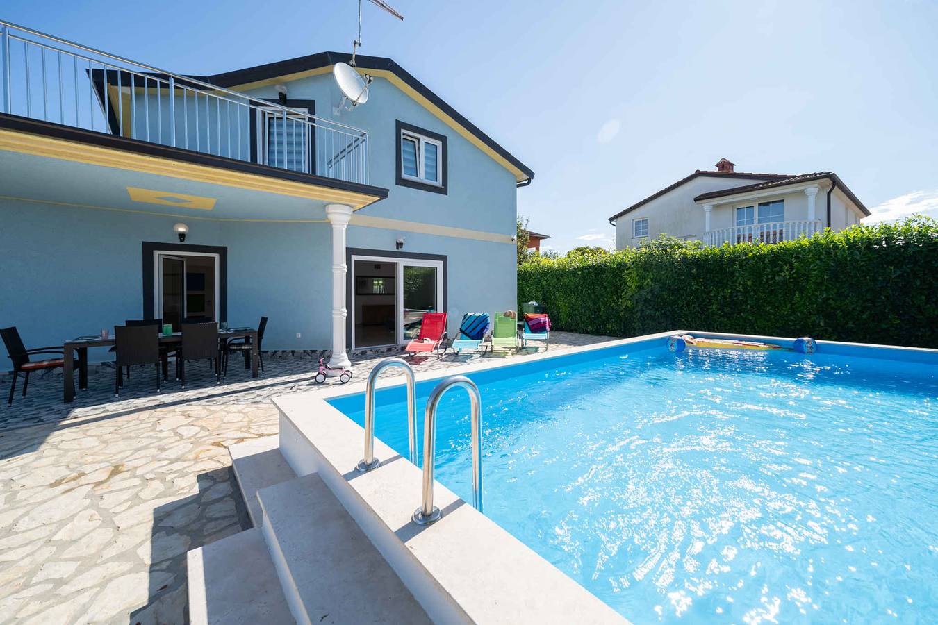 Ferienhaus mit Pool und Grill  in Juricani, Umag und Umgebung