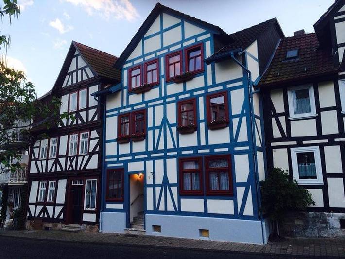 Ferienwohnung für 8 Personen, mit Balkon und Terrasse sowie Garten und Ausblick