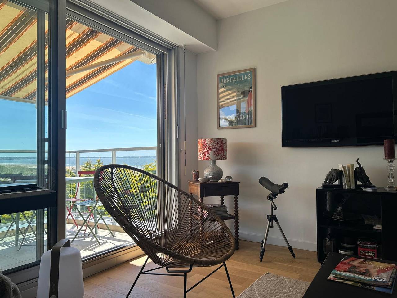 Ganze Wohnung, Meerblick Apartment für 2 mit Balkon und Parkplatz in Saint-Brévin l'Océan, Saint-Brevin-les-Pins