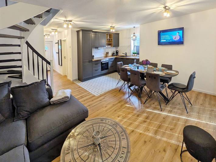 Ferienhaus für 8 Personen, mit Terrasse und Garten sowie Sauna, mit Haustier in Carolinensiel