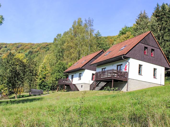 Ferienhaus für 6 Personen, mit Ausblick und Garten sowie Terrasse, mit Haustier