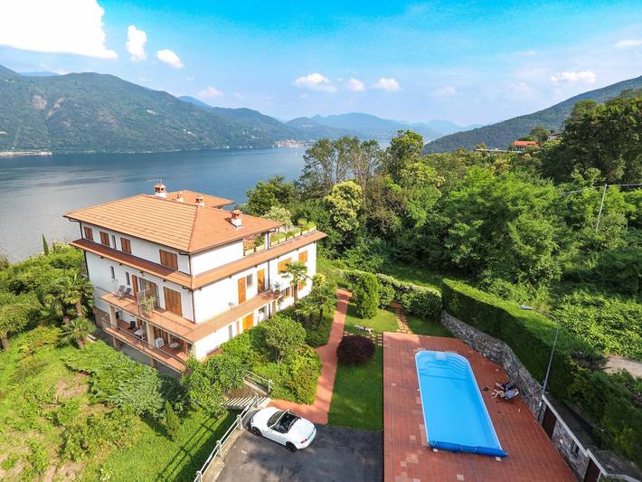 Ferienwohnung für 3 Personen, mit Balkon und Pool sowie Seeblick und Ausblick in Comune di Cannobio - 4