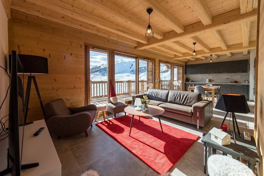 Ganze Wohnung, 5 Attic bedrooms appartment on the ski slopes - up to 12 guests in La Toussuire, Fontcouverte-la-Toussuire