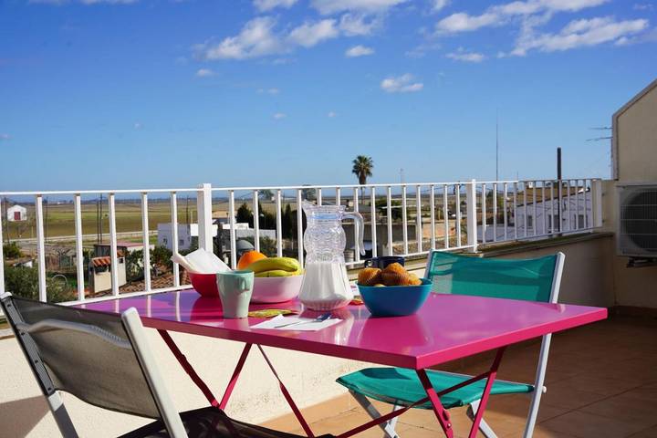 Gîte pour 4 personnes, avec Balcon ainsi que Terrasse et Vue dans Els Muntells
