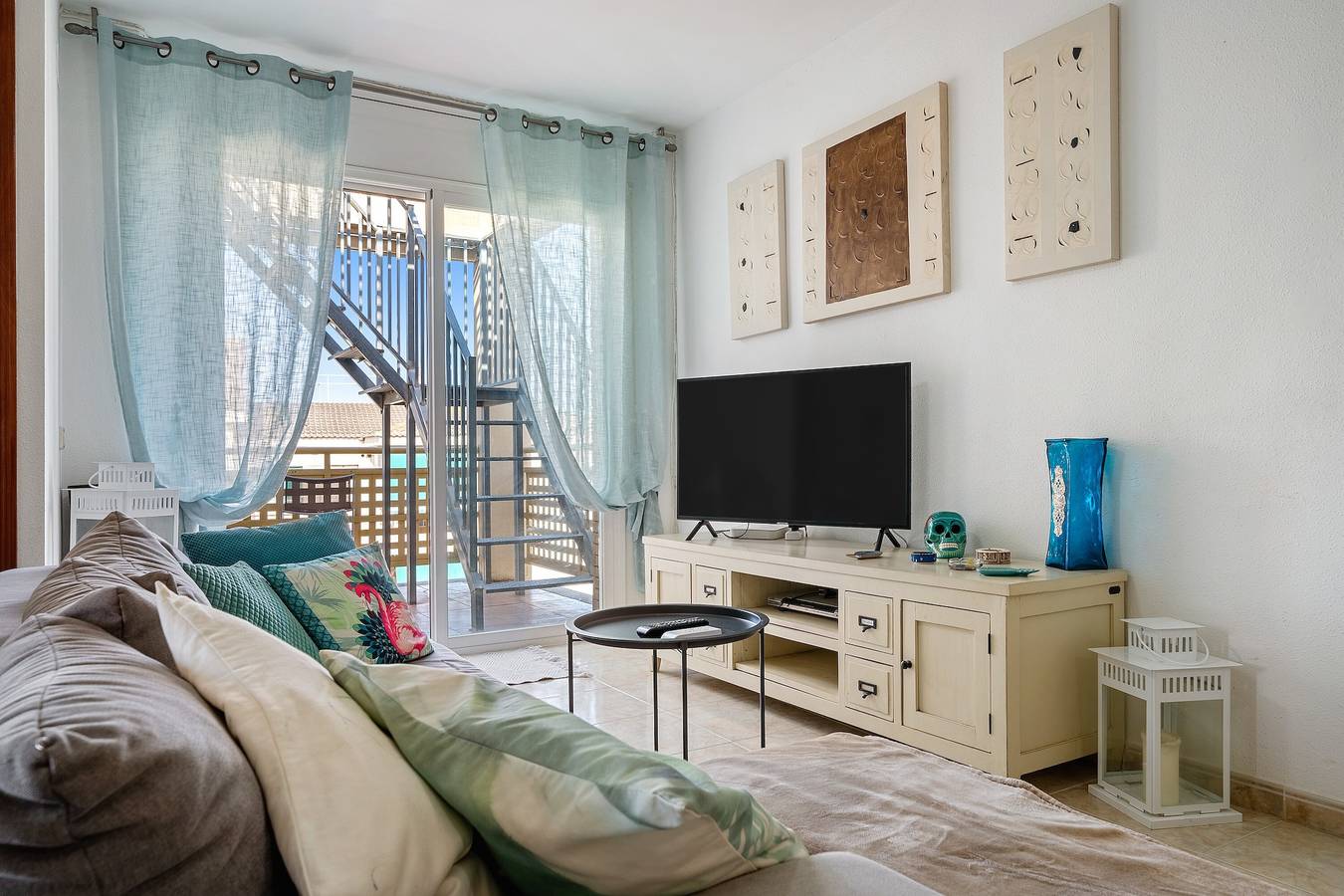 Ganze Wohnung, Ferienwohnung 'Atico Pepe Y Rosi' mit Meerblick, Wlan und Klimaanlage in Cunit, Costa Dorada