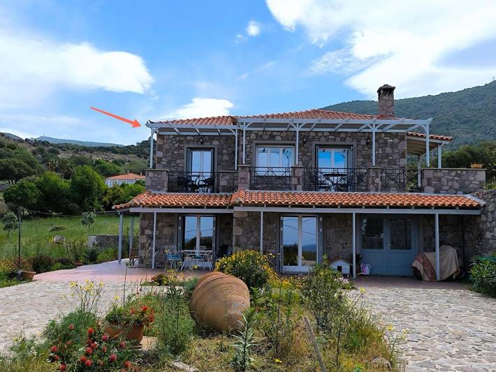 Ferienwohnung für 4 Personen, mit Garten und Ausblick, mit Haustier in Petra (Griechenland)