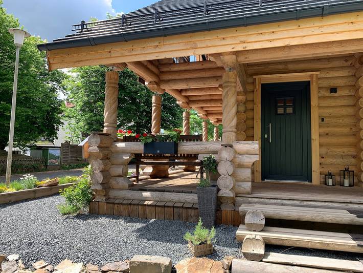 Hütte für 6 Personen, mit Balkon und Terrasse sowie Garten im Harz - 4