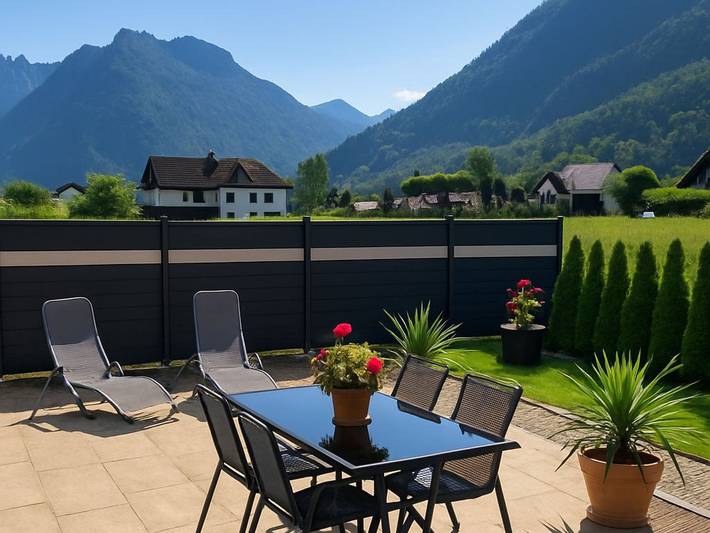Ferienhaus für 5 Personen, mit Terrasse und Garten