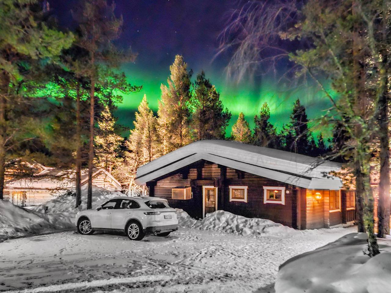 Feriehus til 8 Personer i Saariselkä, Nord-Finland