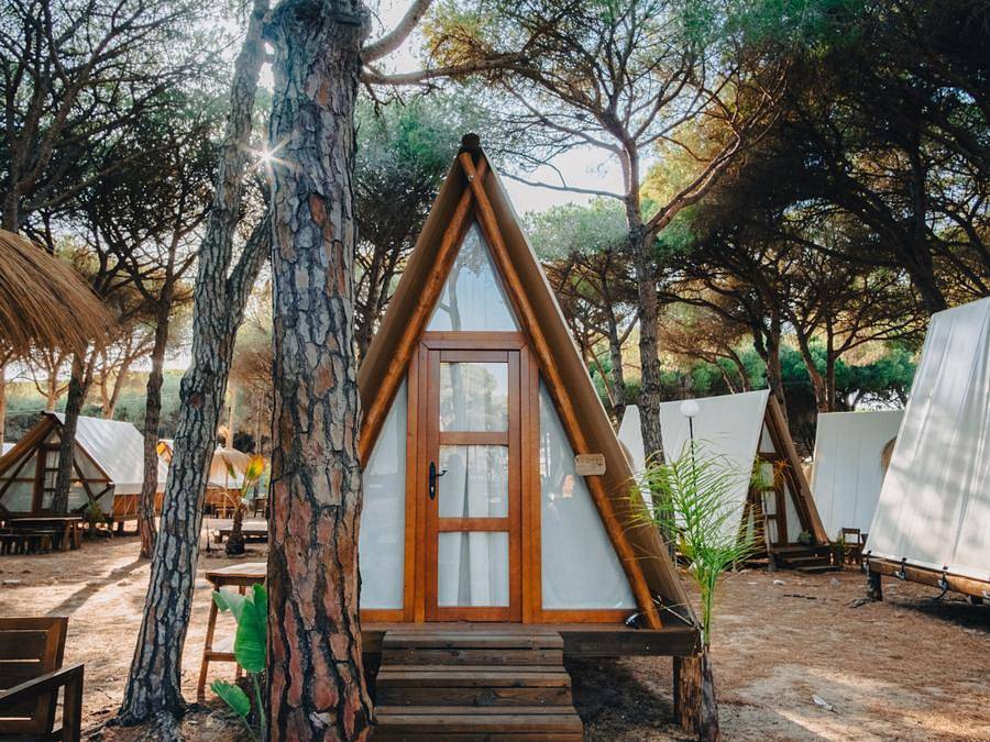 Taiga Conil - Tienda de lona y madera 2 personas - Glamping Tipi Pinar in Conil de la Frontera, Costa de la luz