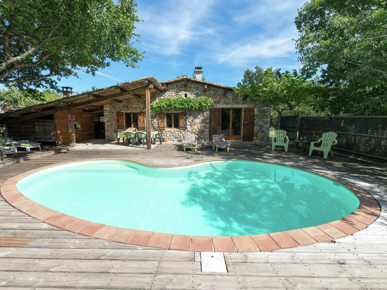 Lovely house in Ardeche, of ecological materials, with private swimming pool in Saint-Alban-Auriolles, Ardèche