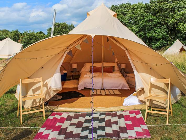 Glamping for 4 people, with pets in North Norfolk